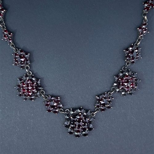 Bohemian Garnet Necklace Circa 1880s
